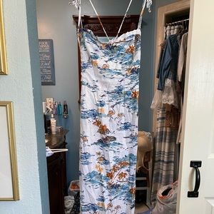 Free People Island print midi dress